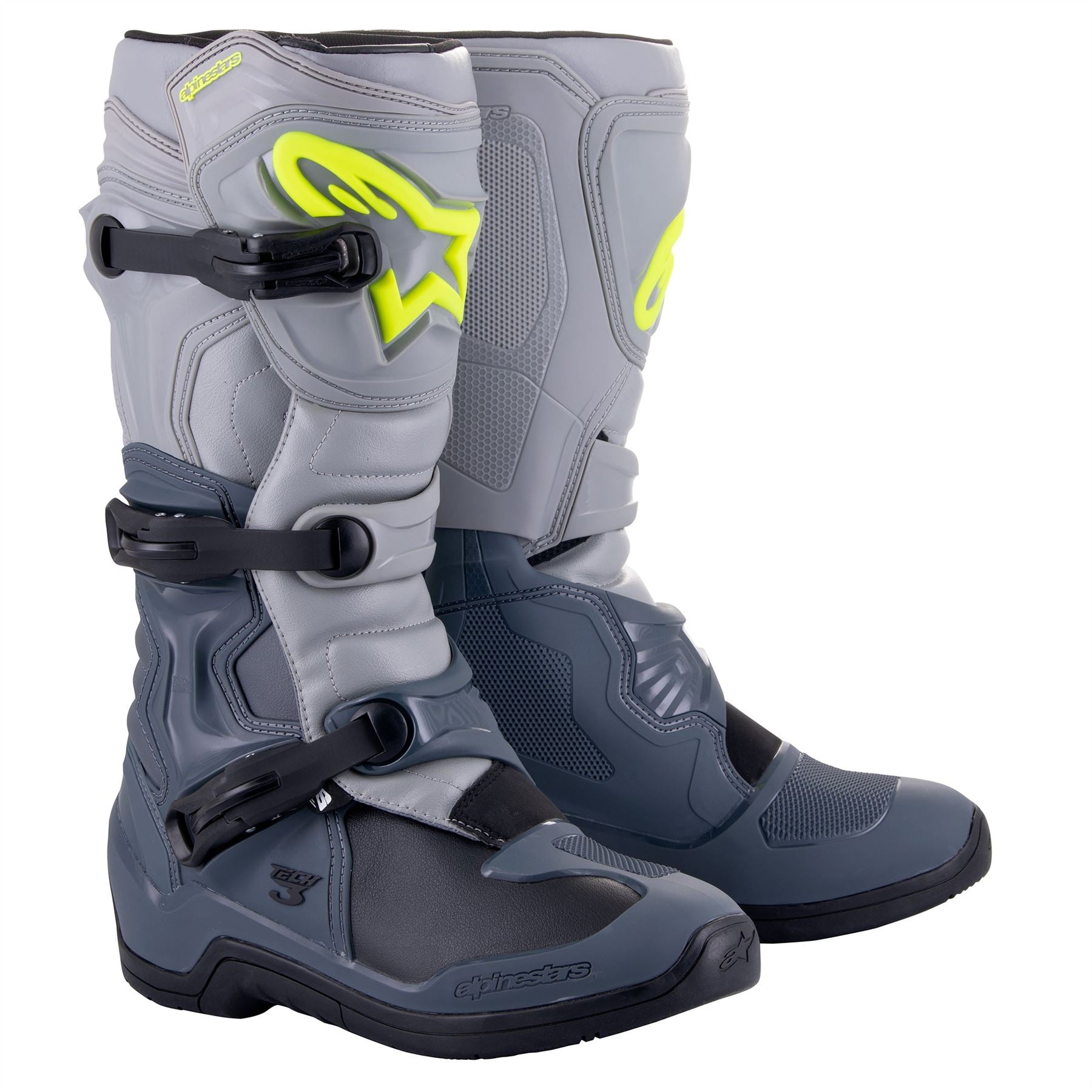 Alpinestars 2026 Tech 3 Motocross Boots Dark Grey Light Grey Black